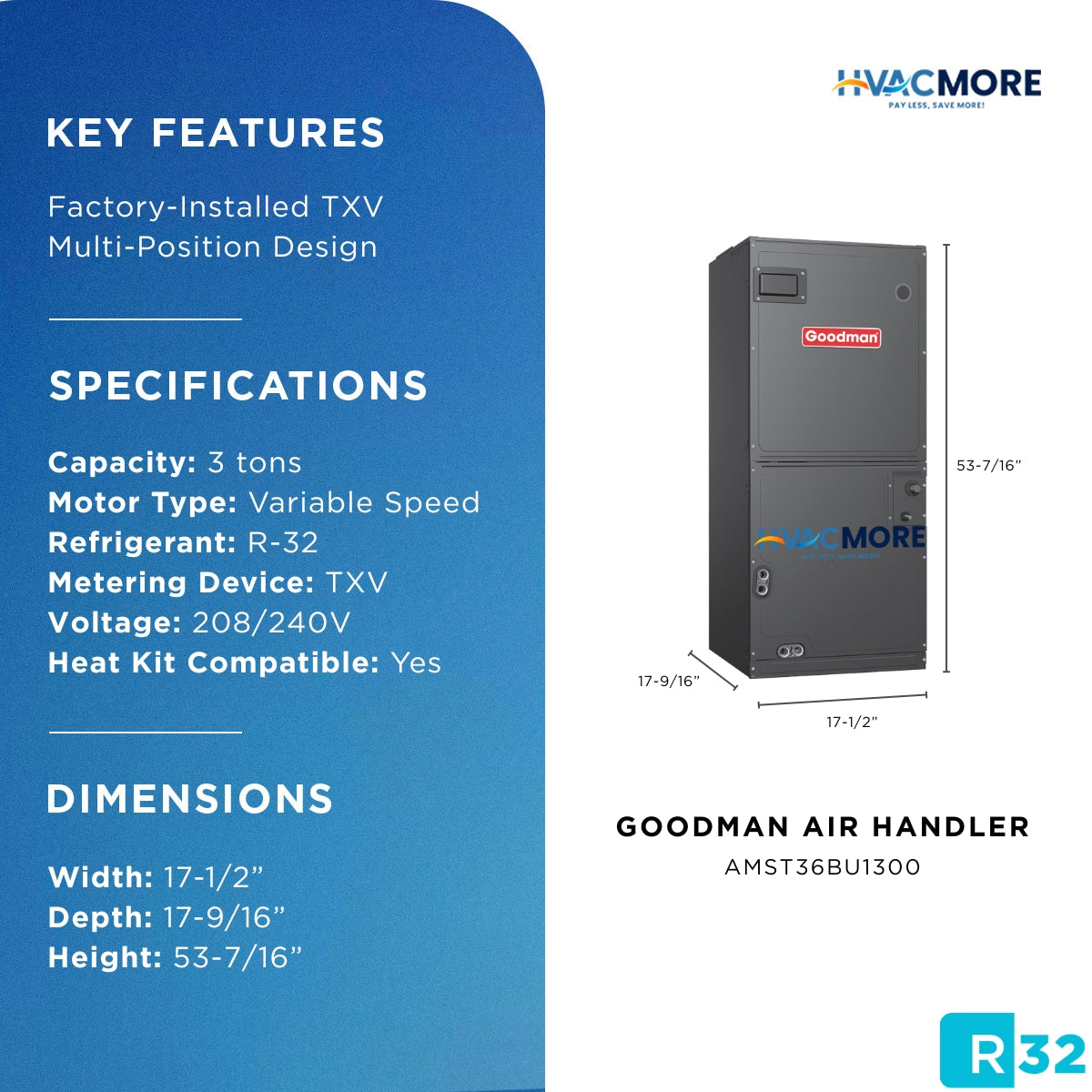 AMST36BU1300 specifications