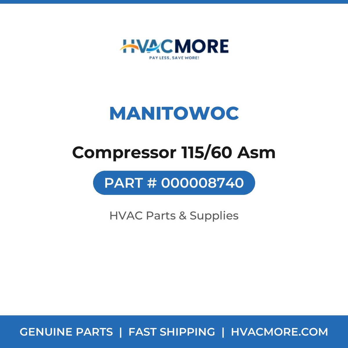 Manitowoc Compressor 115/60 Asm 000008740