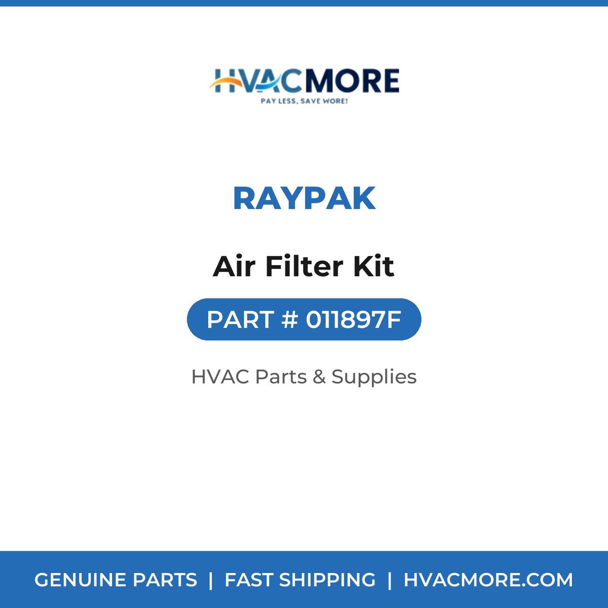 Raypak Air Filter Kit 011897F
