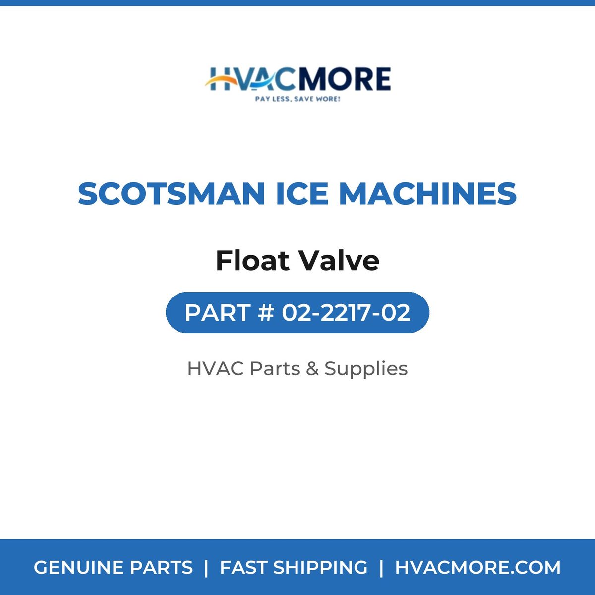 Scotsman Ice Machines Float Valve 02-2217-02