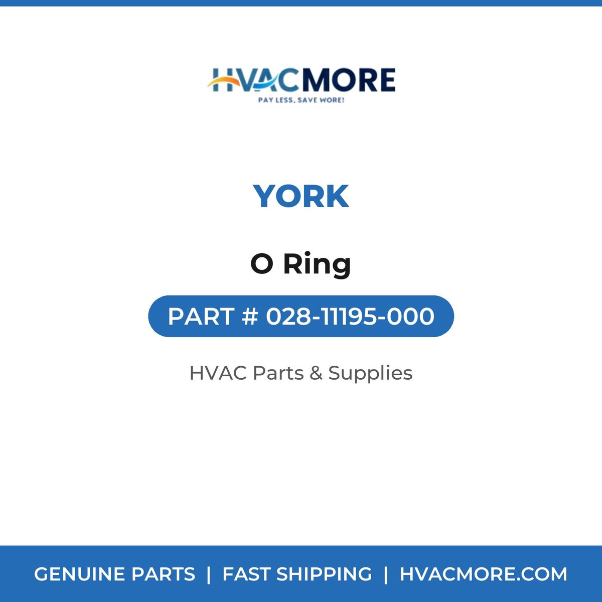 York O Ring 028-11195-000