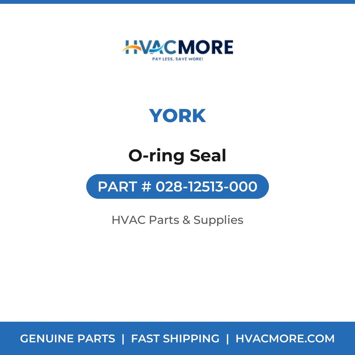 York O-ring Seal 028-12513-000