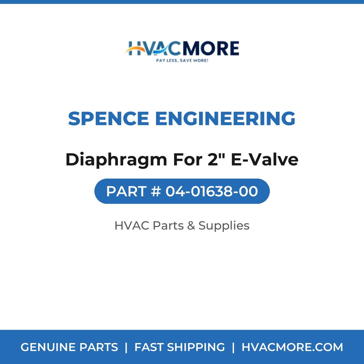 Spence Engineering Diaphragm For 2" E-Valve 04-01638-00