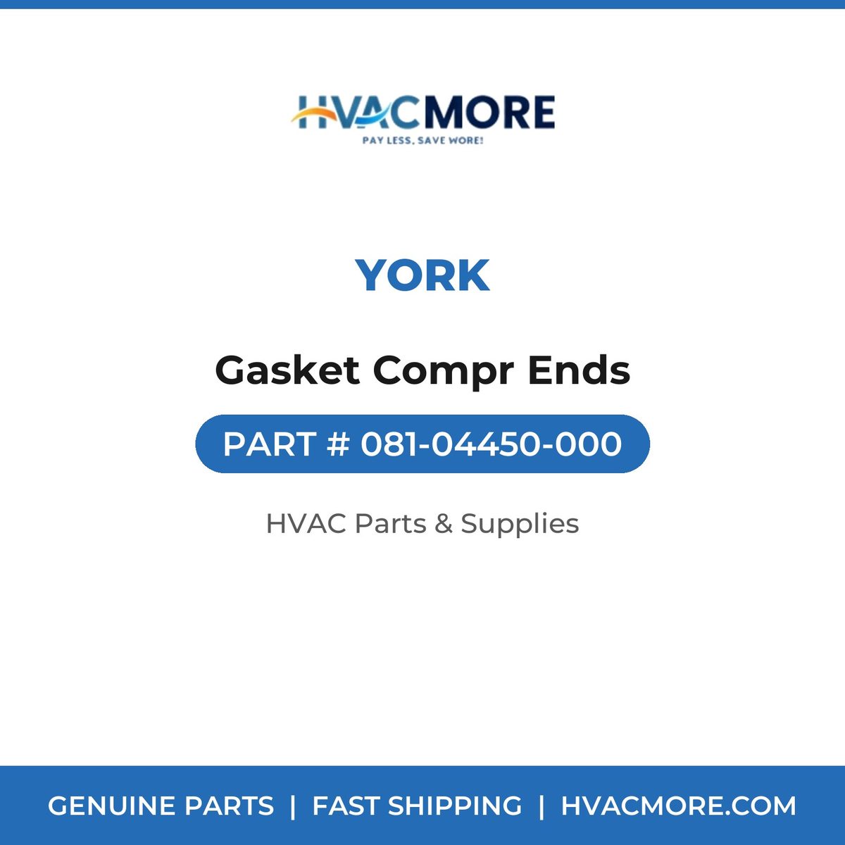 York Gasket Compr Ends 081-04450-000