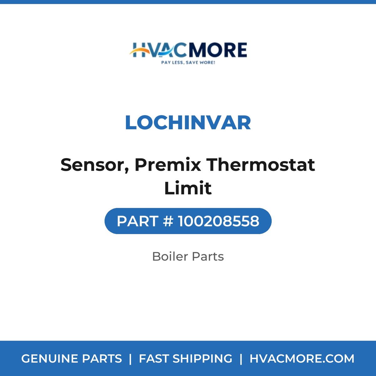 Lochinvar Sensor, Premix Thermostat Limit 100208558