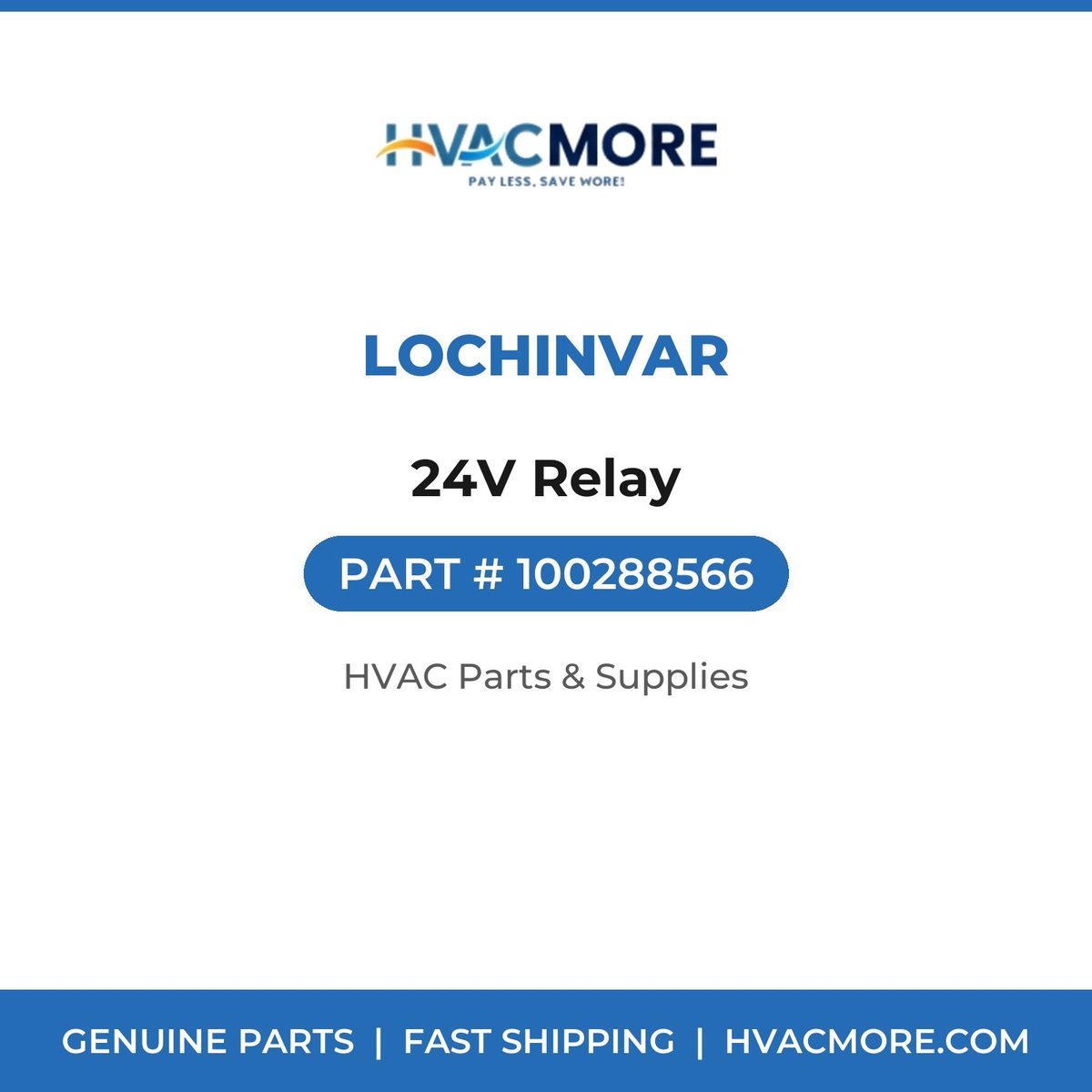 Lochinvar 24V Relay 100288566