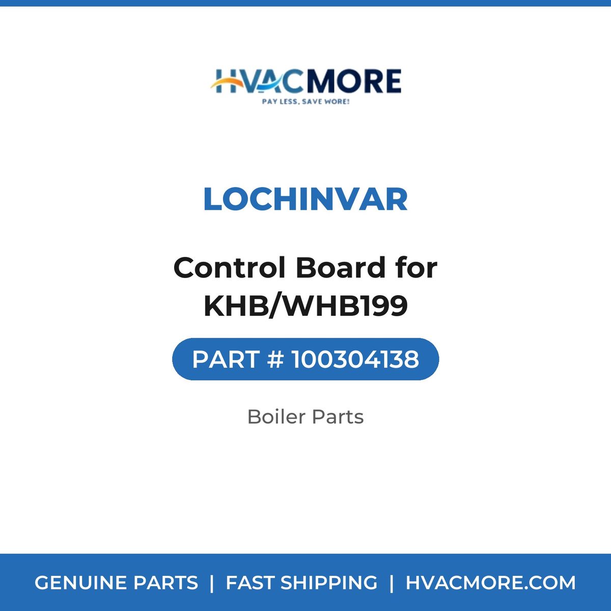 Lochinvar Control Board for KHB/WHB199 100304138