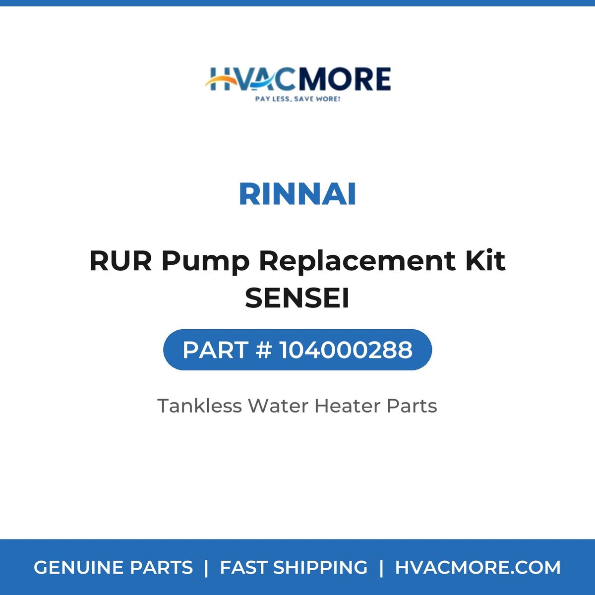 Rinnai RUR Pump Replacement Kit SENSEI 104000288