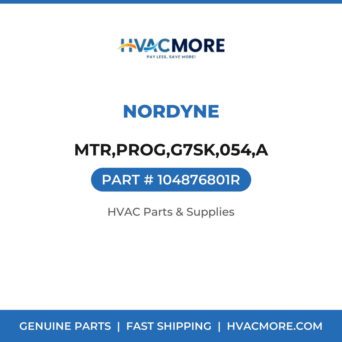 Nordyne MTR,PROG,G7SK,054,A 104876801R