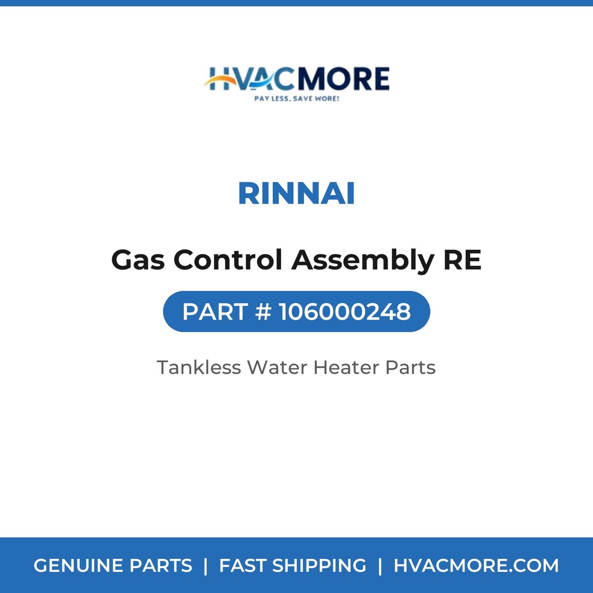 Rinnai Gas Control Assembly RE 106000248