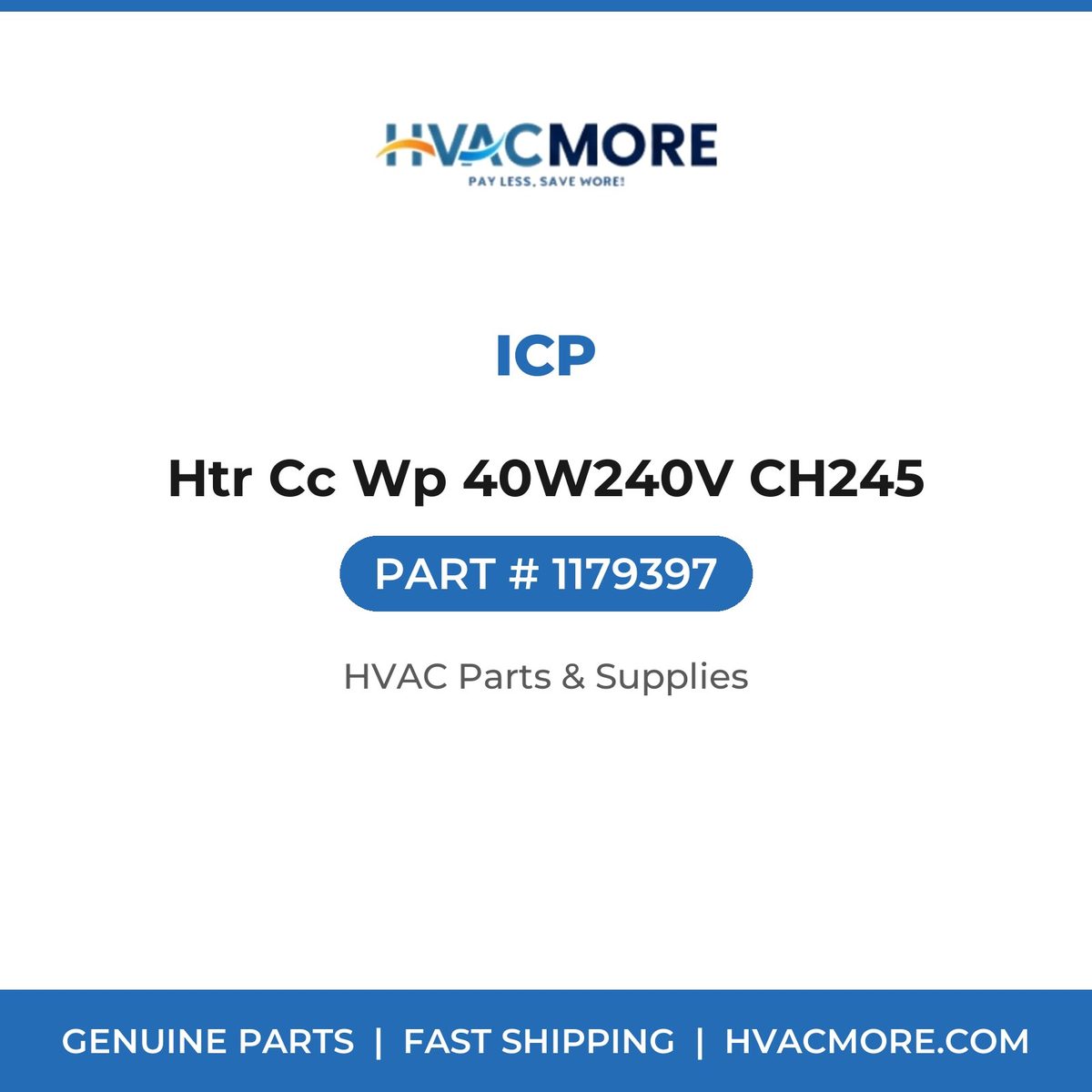 ICP Htr Cc Wp 40W240V CH245 1179397