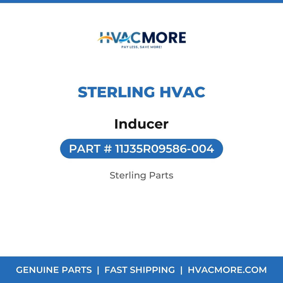 Sterling HVAC Inducer 11J35R09586-004