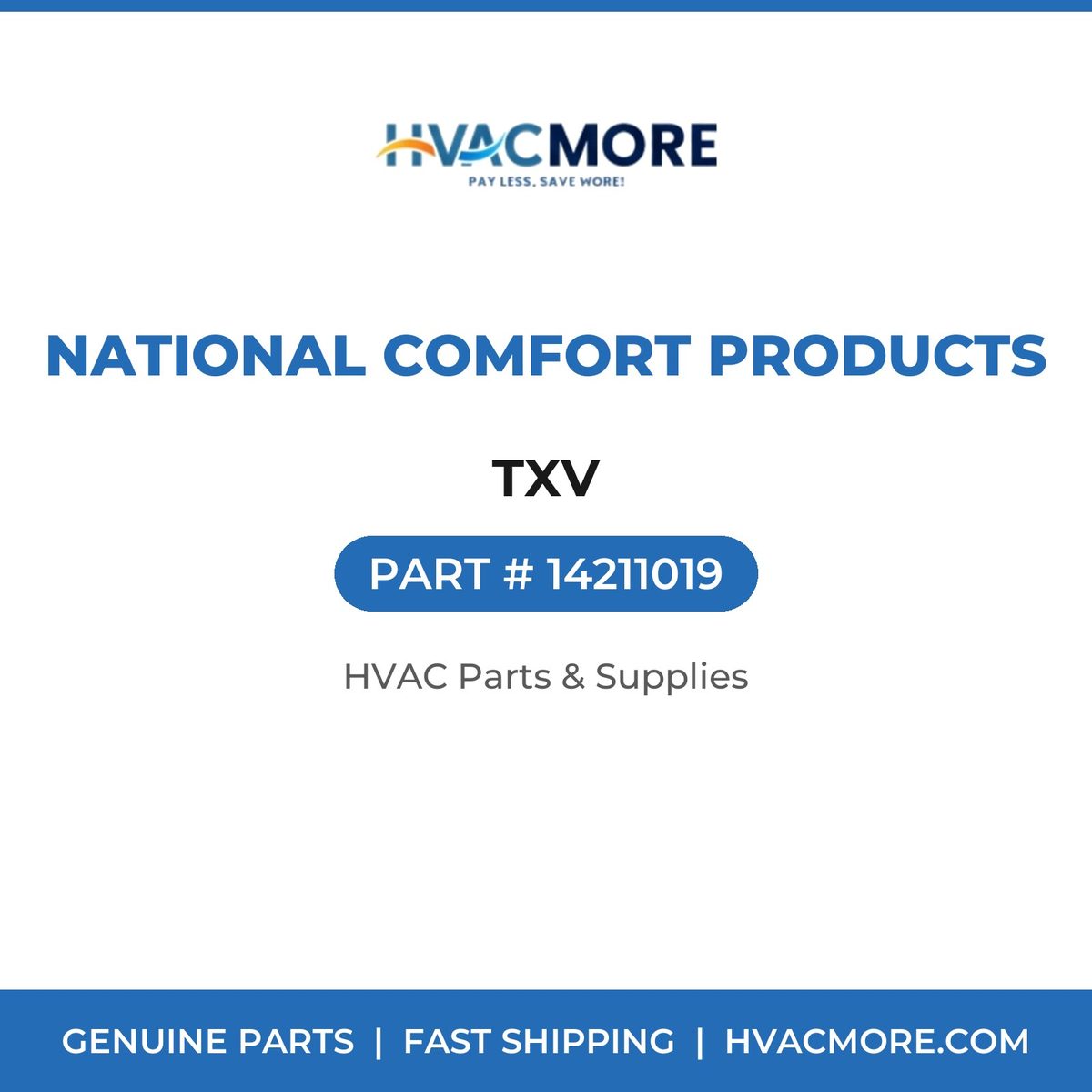 National Comfort Products TXV 14211019