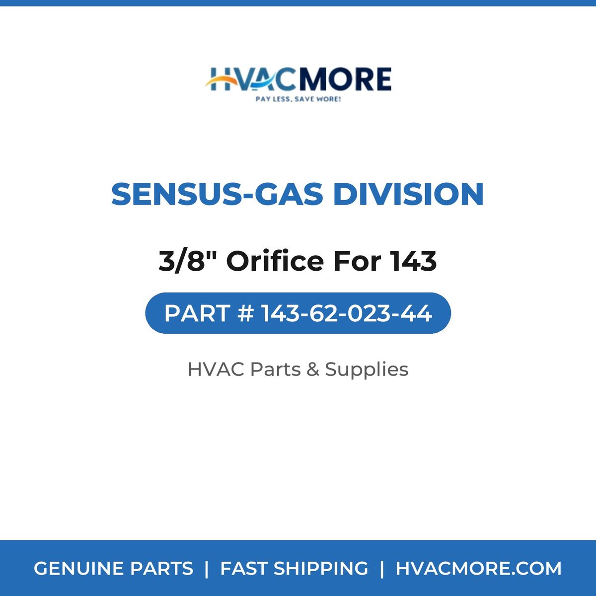 Sensus-Gas Division 3/8" Orifice For 143 143-62-023-44