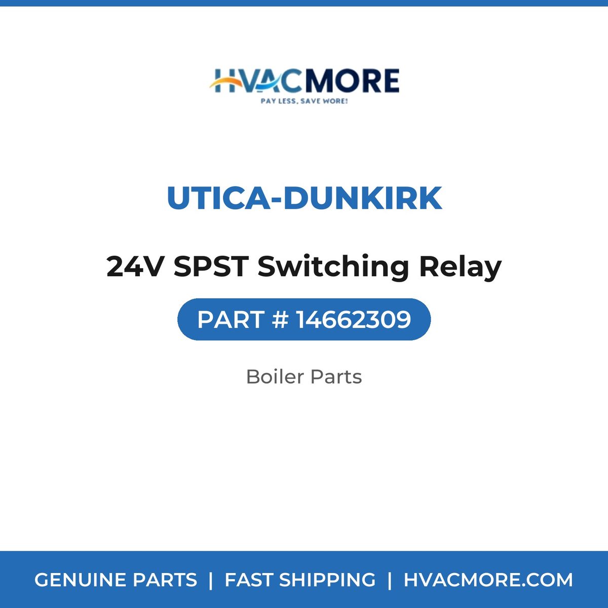 Utica-Dunkirk 24V SPST Switching Relay 14662309