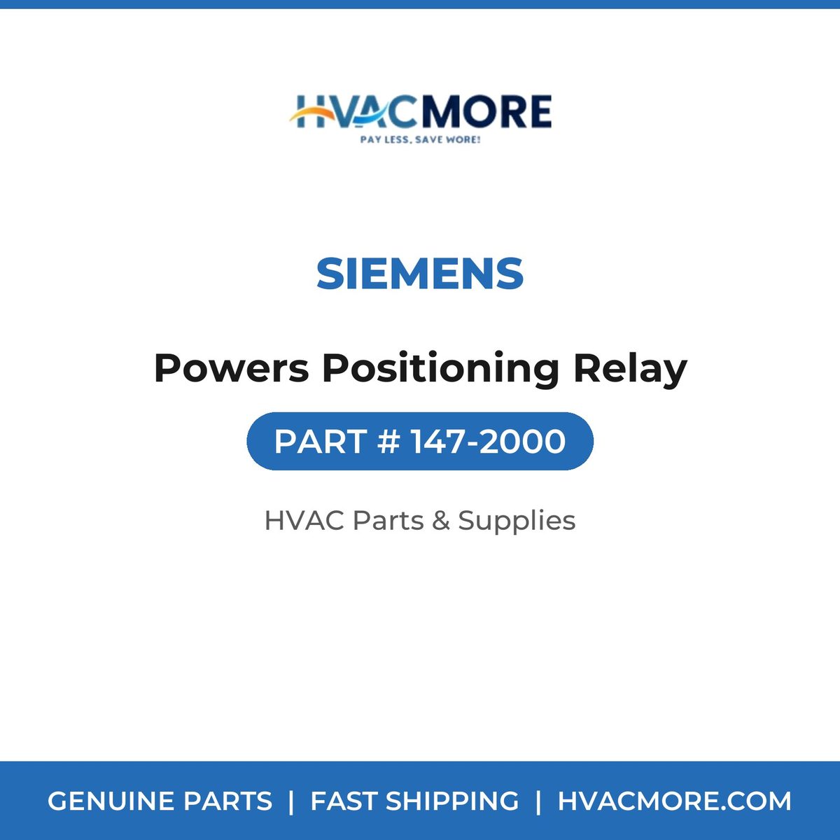 Siemens Powers Positioning Relay 147-2000