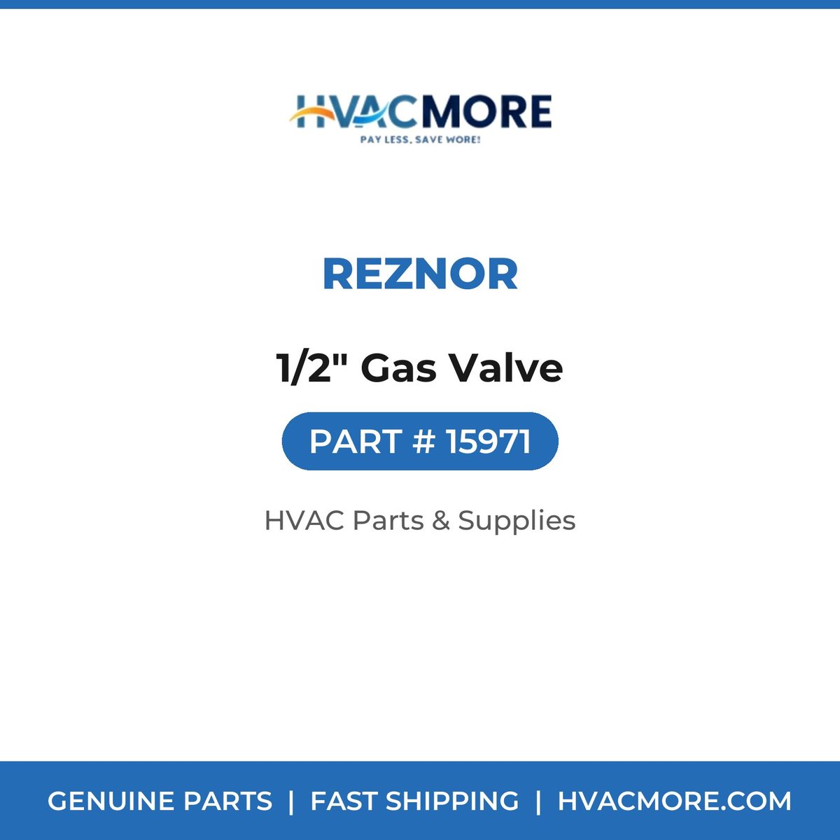 Reznor 1/2" Gas Valve 15971