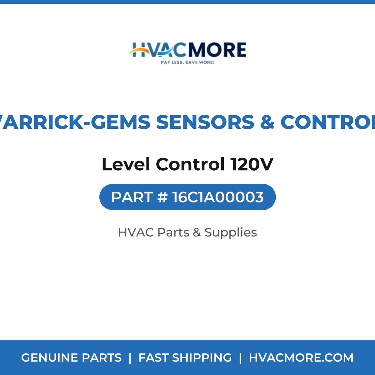 Warrick-Gems Sensors & Controls Level Control 120V 16C1A00003