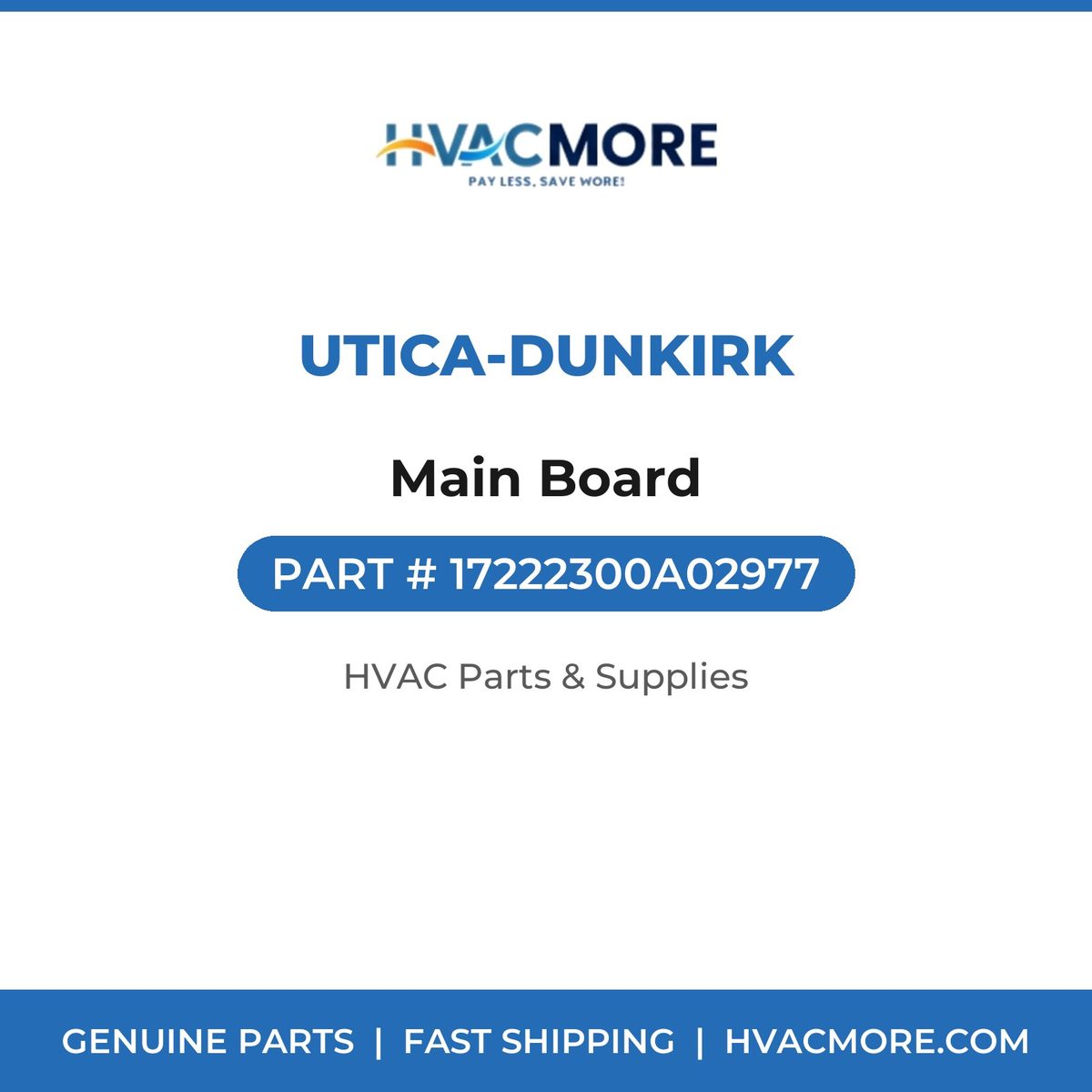 Utica-Dunkirk Main Board 17222300A02977