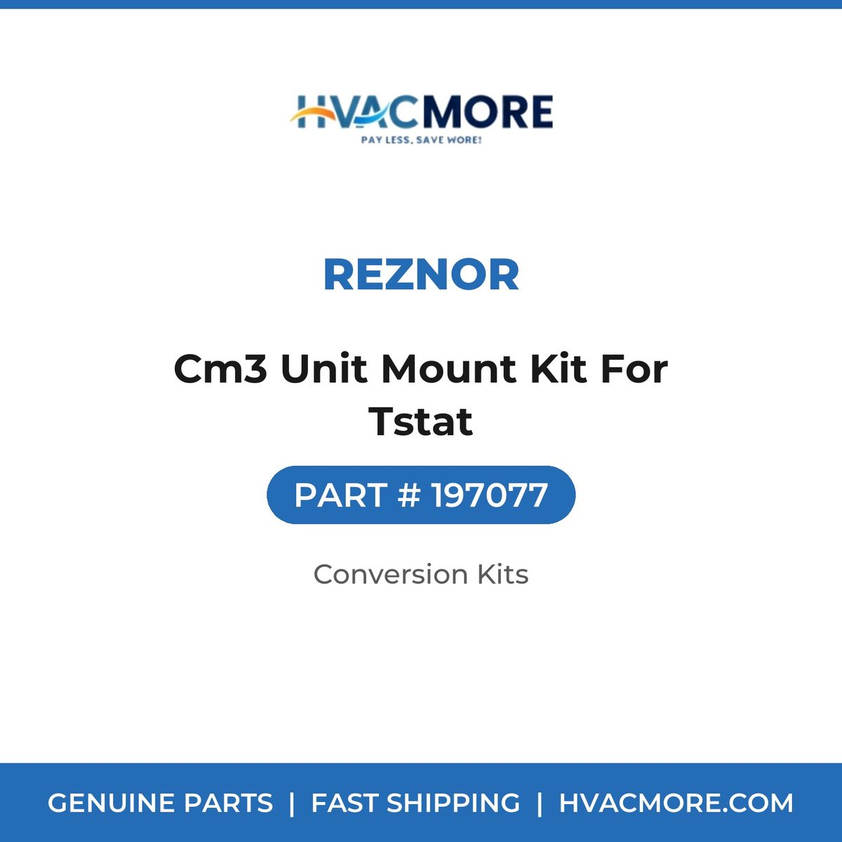 Reznor Cm3 Unit Mount Kit For Tstat 197077