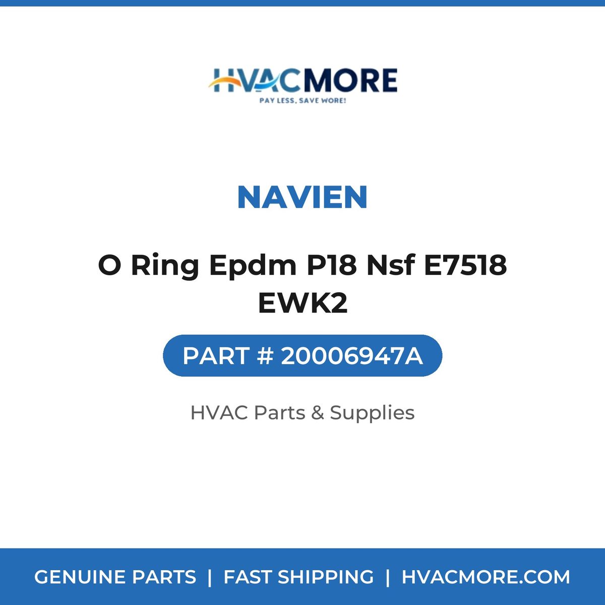 Navien O Ring Epdm P18 Nsf E7518 EWK2 20006947A