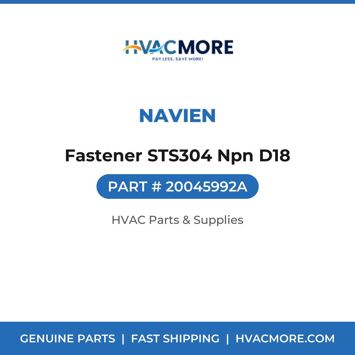 Navien Fastener STS304 Npn D18 20045992A