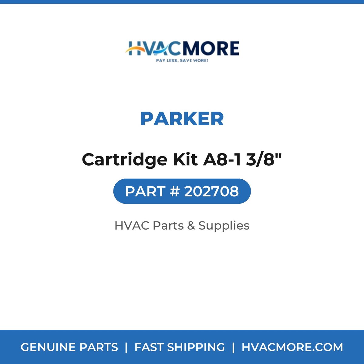 Parker Cartridge Kit A8-1 3/8" 202708
