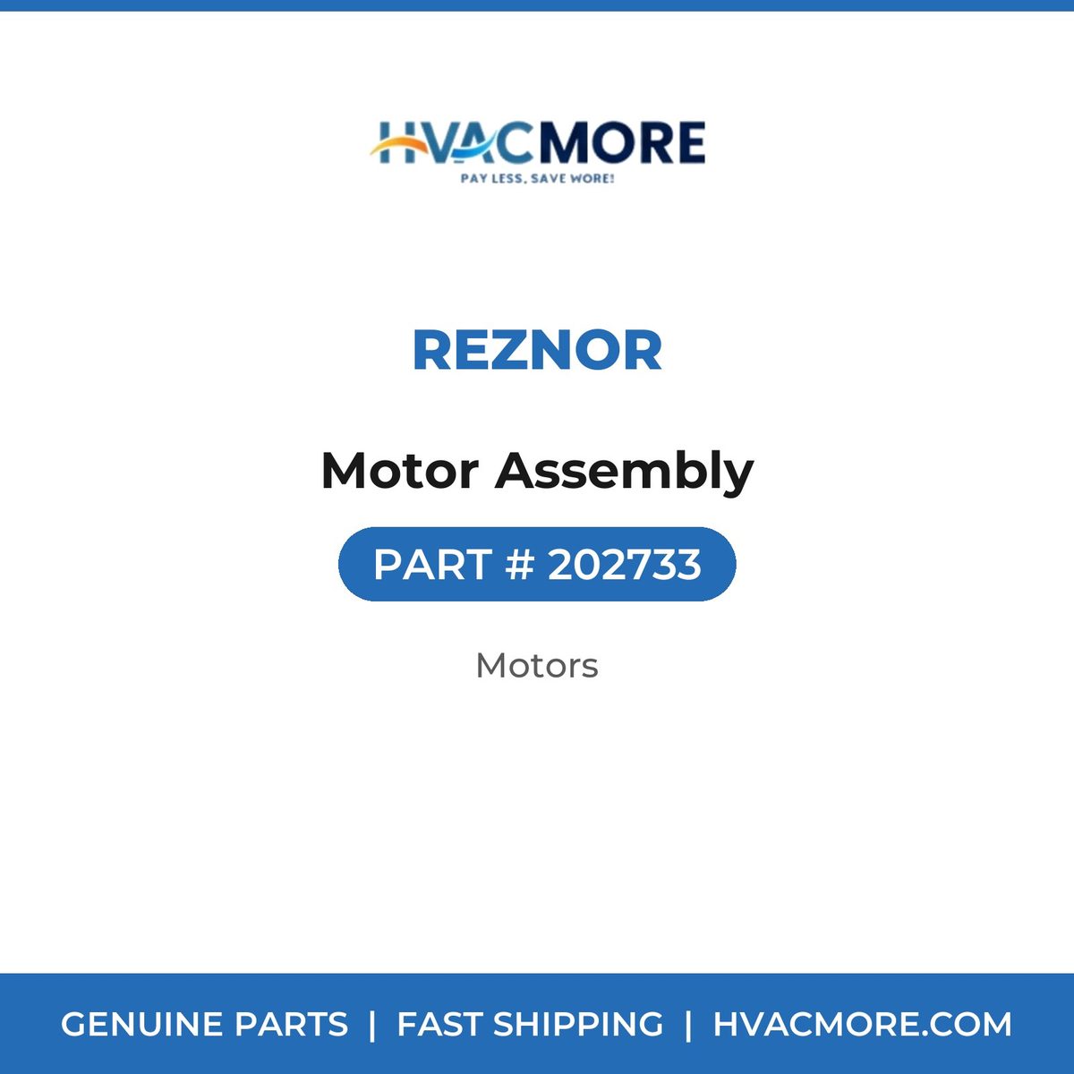 Reznor Motor Assembly 202733