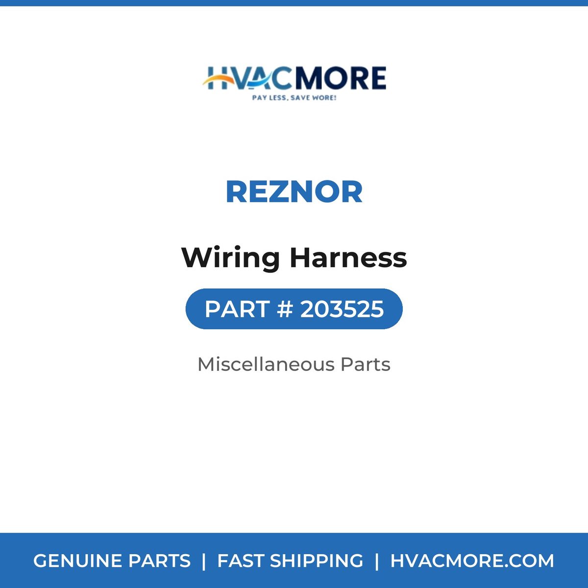 Reznor Wiring Harness 203525