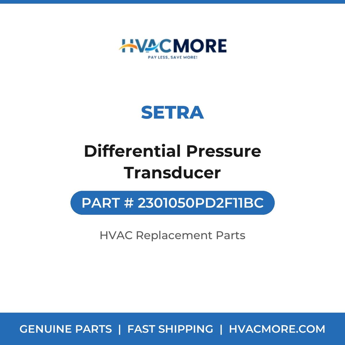 Setra Differential Pressure Transducer 2301050PD2F11BC