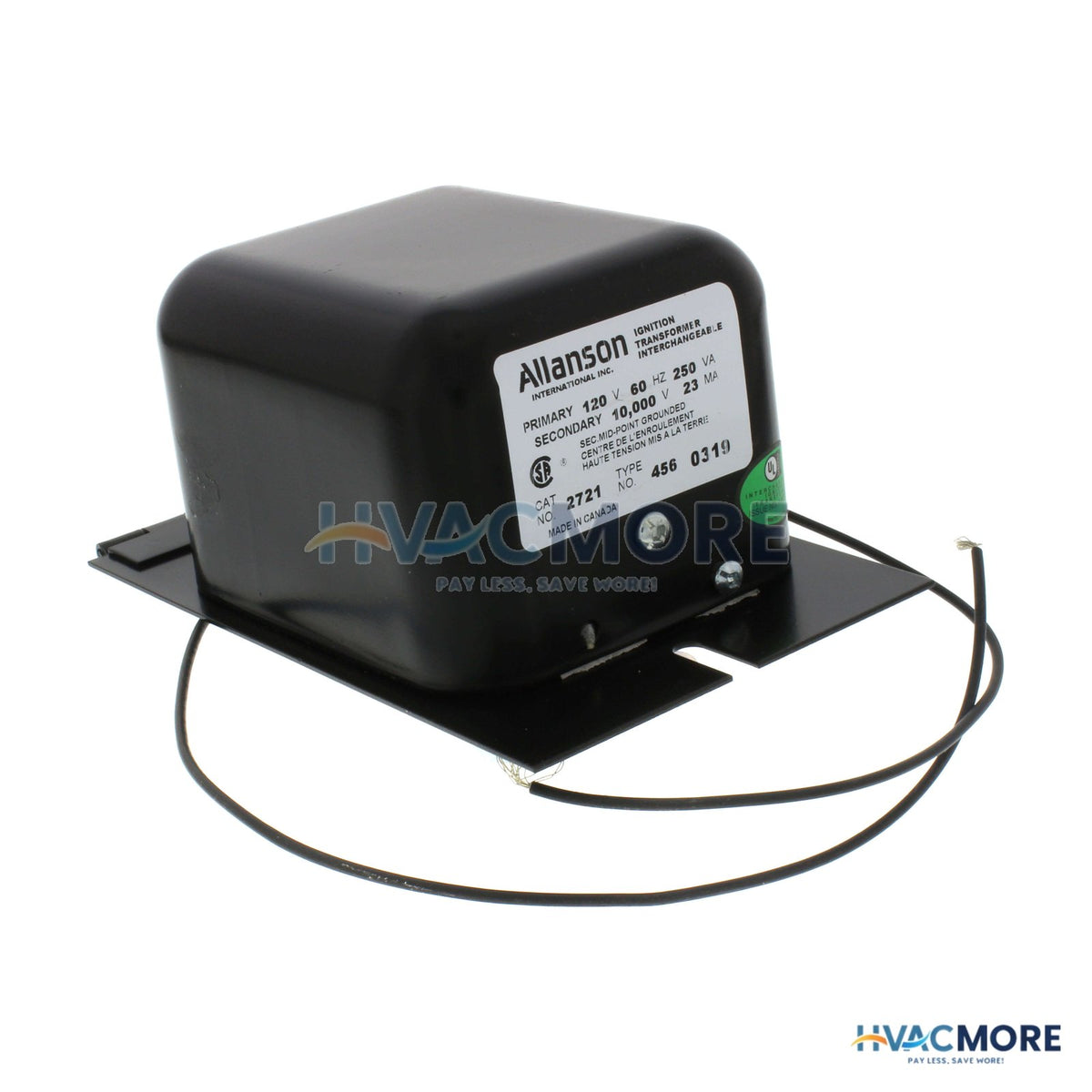 Allanson Ignition Transformer for Aero Burner 2721-456