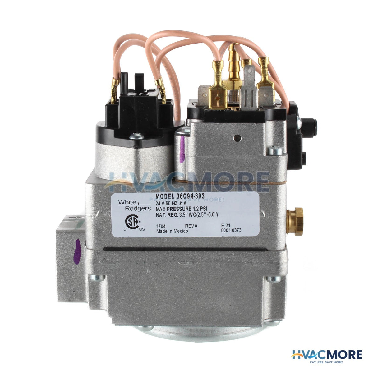 White Rodgers Redundant Multi Function Gas Valve W/ LP Kit 36C94-303