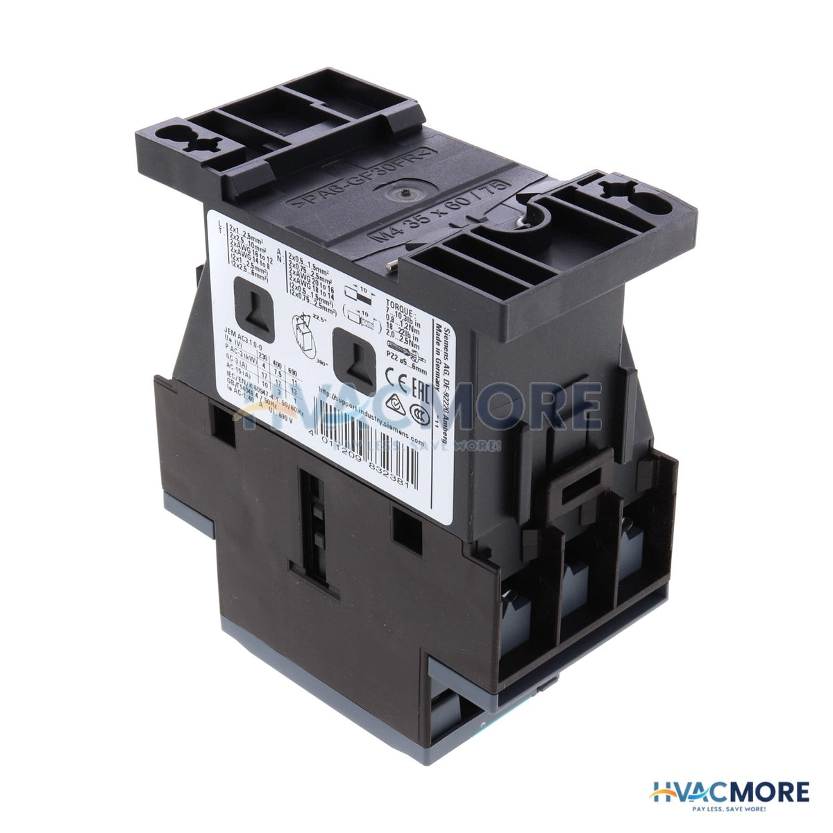 Siemens Contactor, 24VAC 3RT2025-1AC20