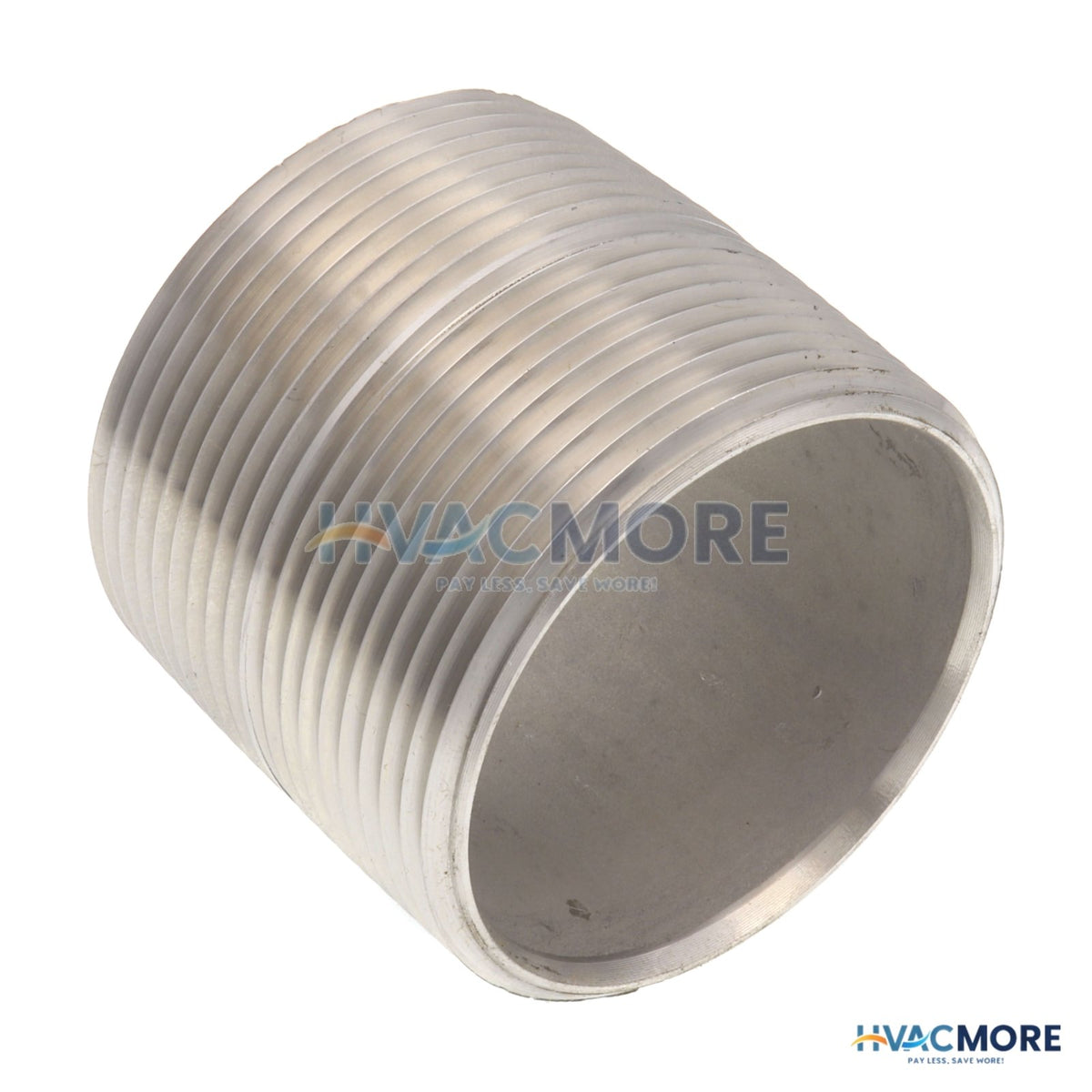 Merit Brass 2-1/2" x Close Stainless Steel Nipple 4040-001