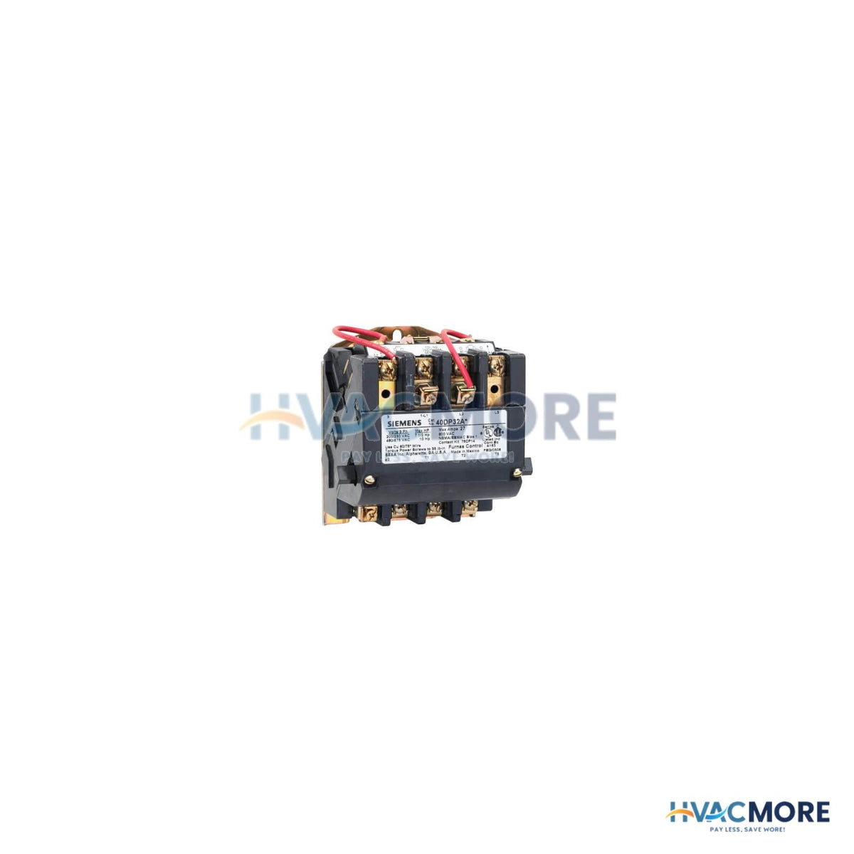 Siemens 3 Pole, 110–120/220–240V, 3 Phase Non-Reversing Contactor (18A) 40CP32AA
