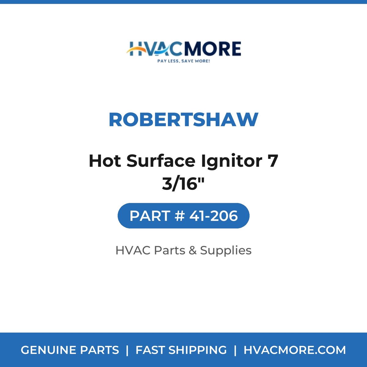 Robertshaw Hot Surface Ignitor 7 3/16" 41-206