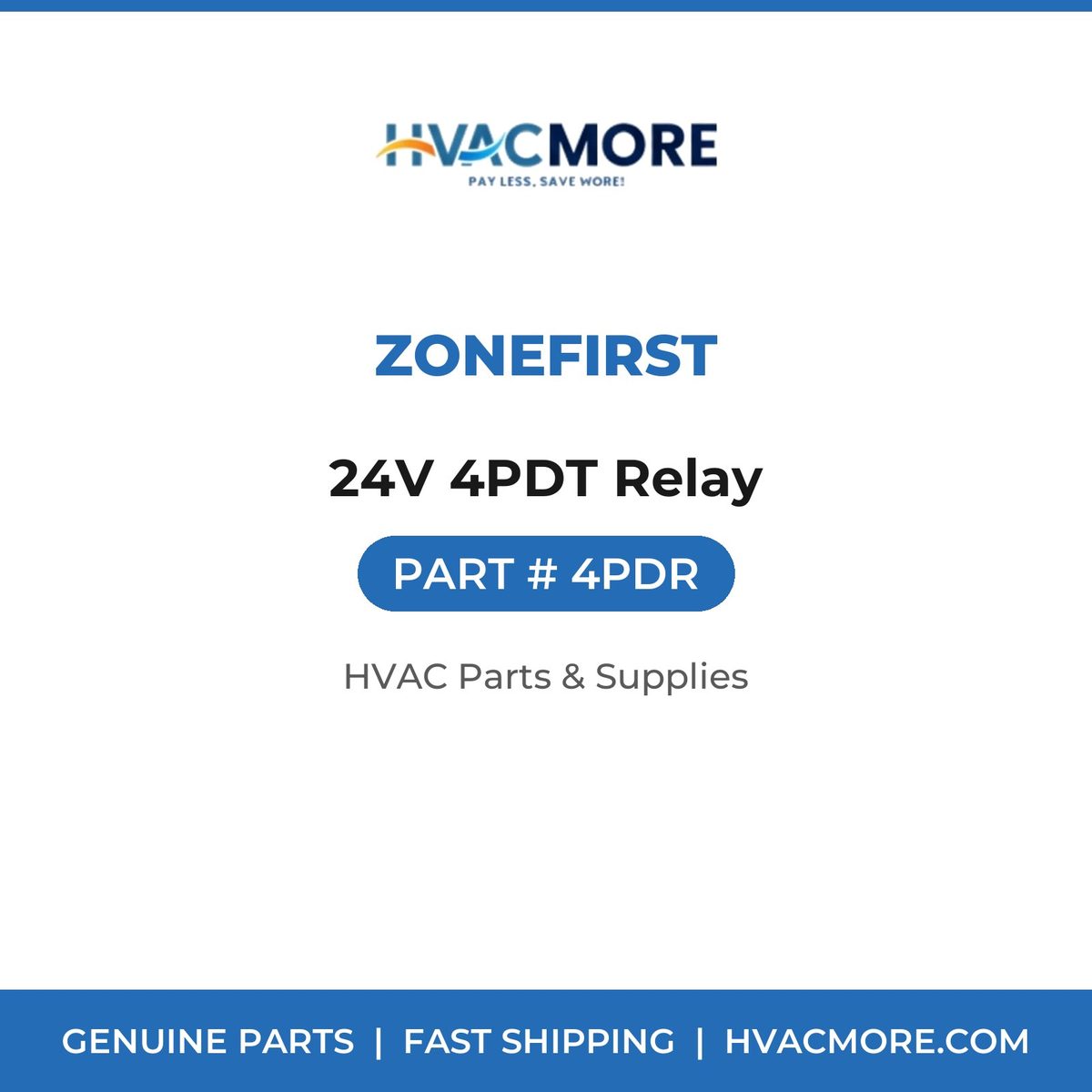 ZoneFirst 24V 4PDT Relay 4PDR