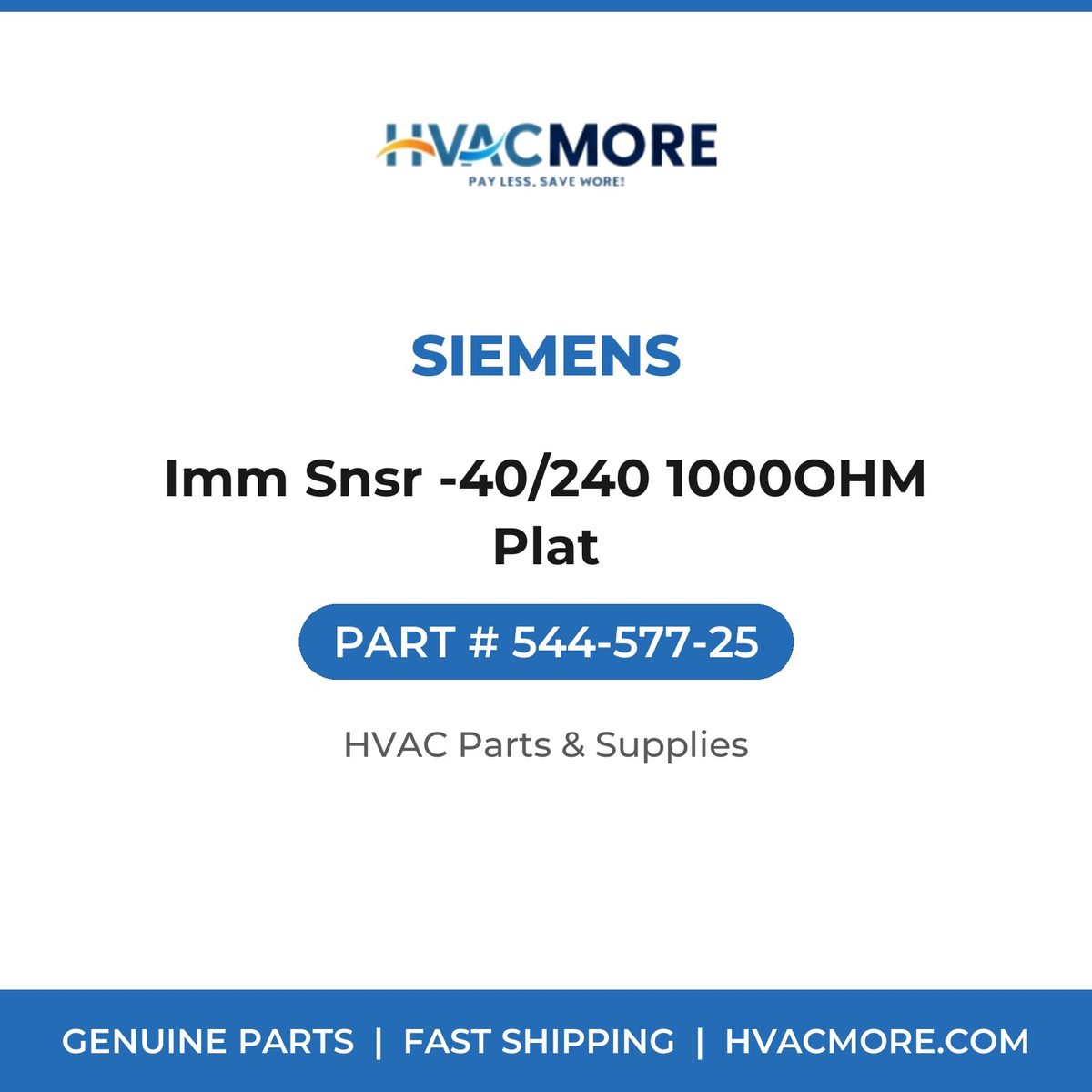 Siemens Imm Snsr -40/240 1000OHM Plat 544-577-25