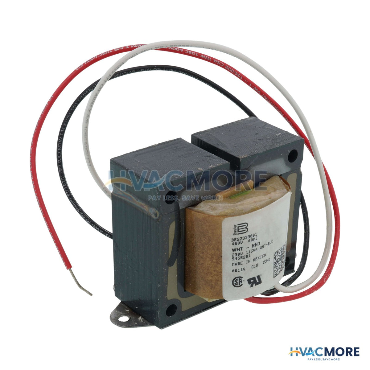 Lennox 460V-240V 115VA Transformer 54G52