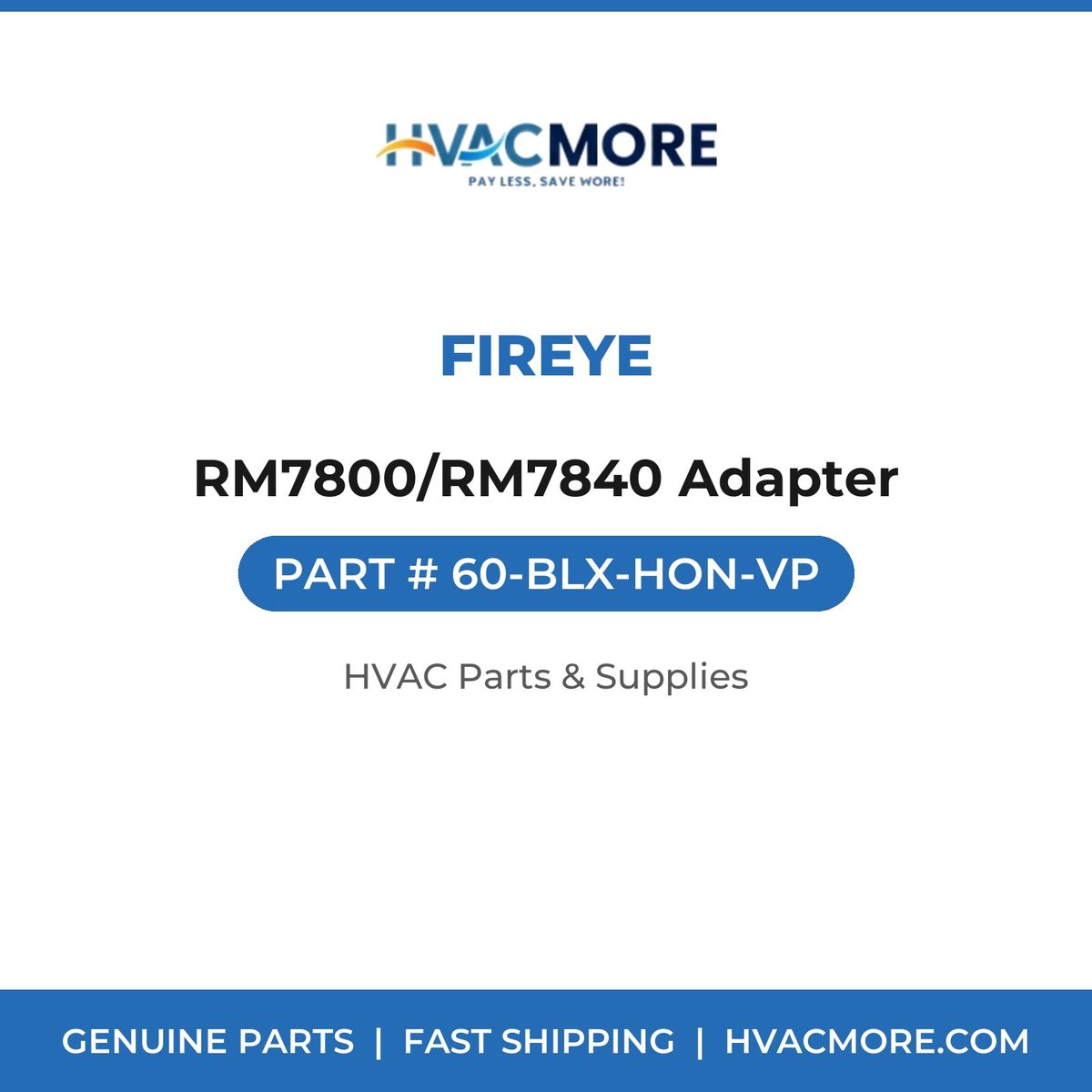 Fireye RM7800/RM7840 Adapter 60-BLX-HON-VP