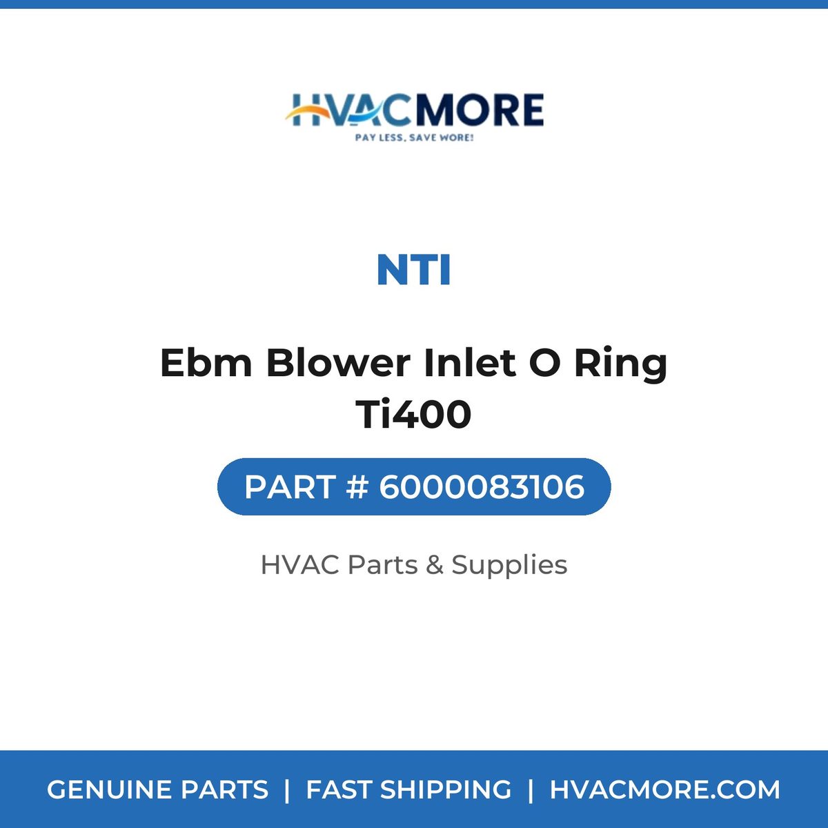 NTI Ebm Blower Inlet O Ring Ti400 6000083106