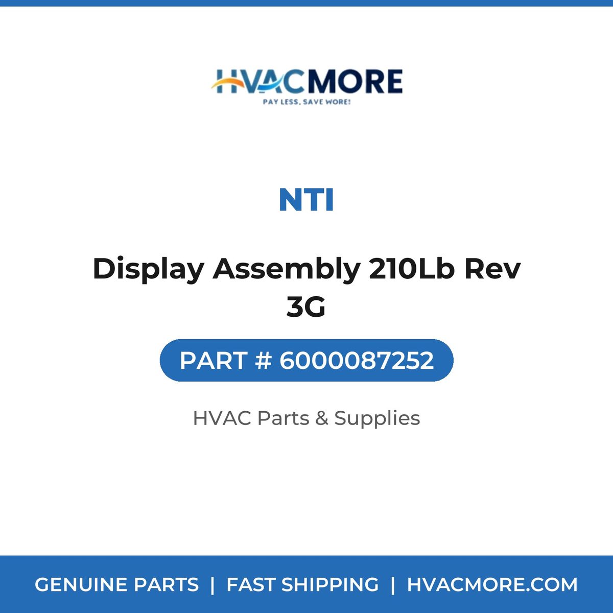 NTI Display Assembly 210Lb Rev 3G 6000087252
