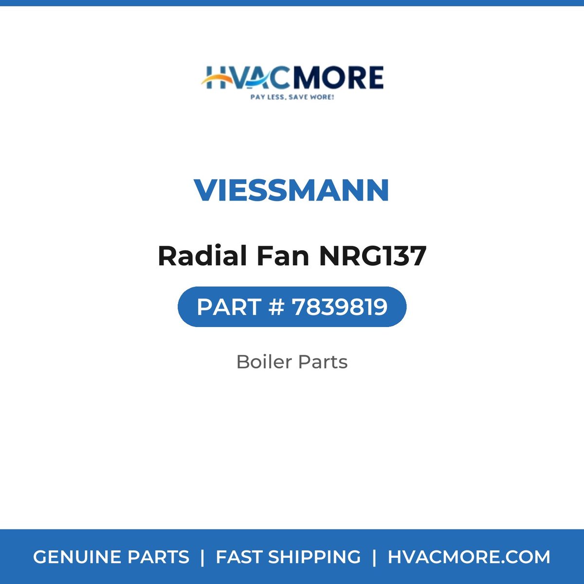 Viessmann Radial Fan NRG137 7839819