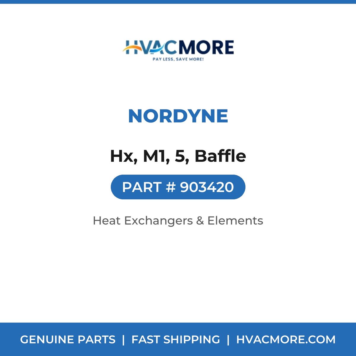 Nordyne Hx, M1, 5, Baffle 903420