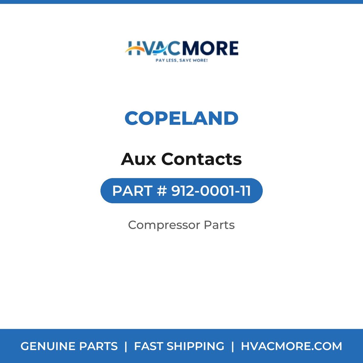 Copeland Aux Contacts 912-0001-11