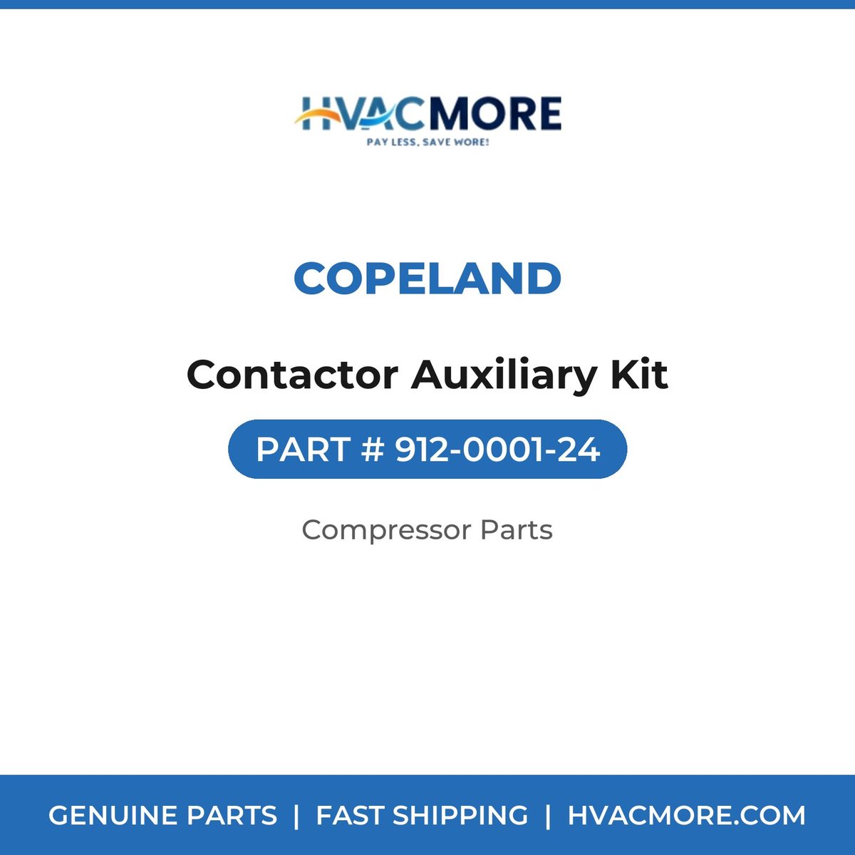 Copeland Contactor Auxiliary Kit 912-0001-24