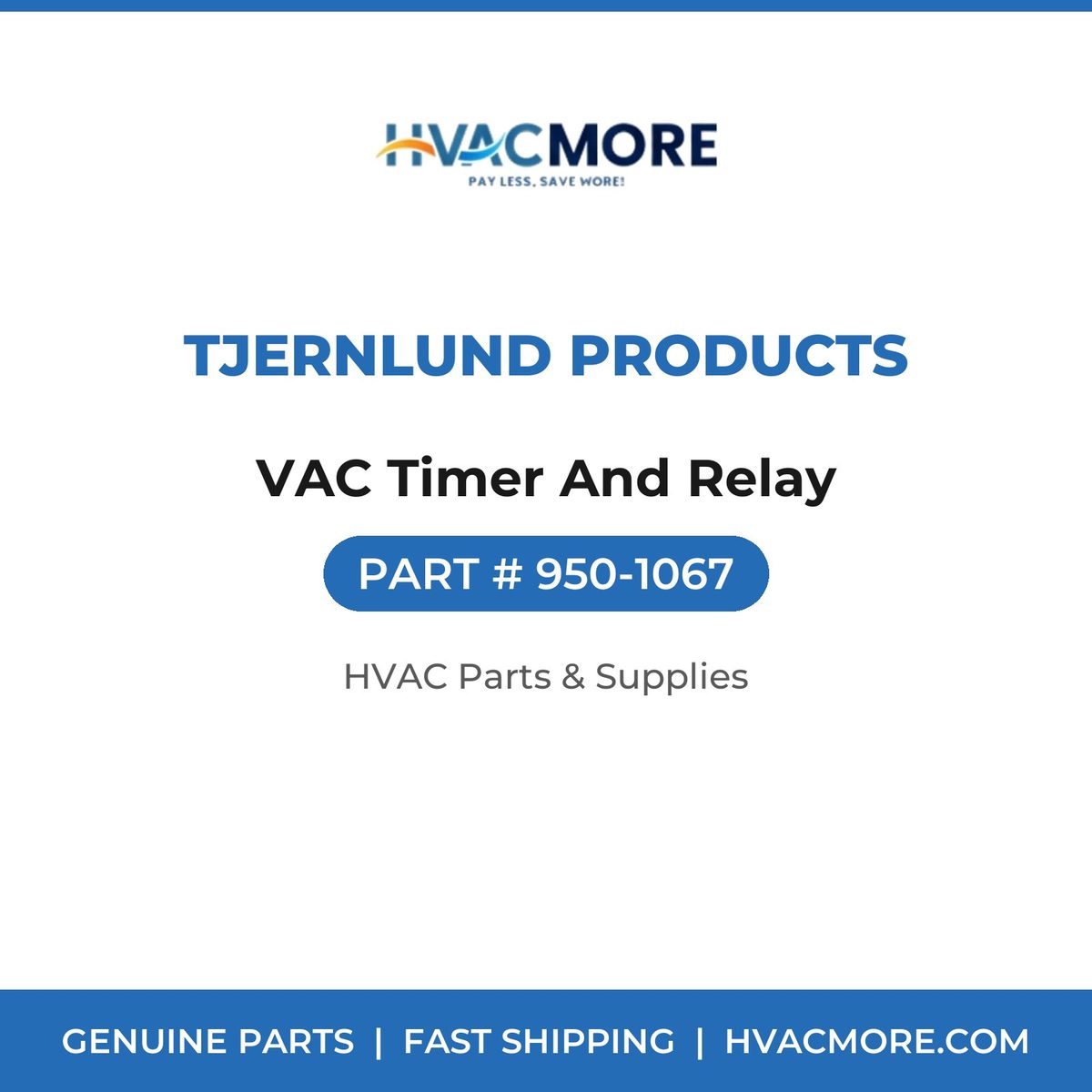 Tjernlund Products VAC Timer And Relay 950-1067