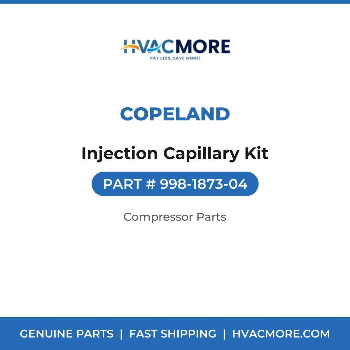 Copeland Injection Capillary Kit 998-1873-04