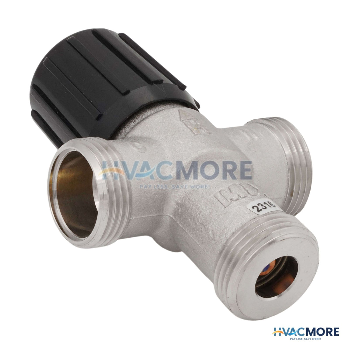 Resideo Braukmann 3/4" Union Sweat Mixing Valve, 80°F-180°F (Heating Only) AM101R-US-1