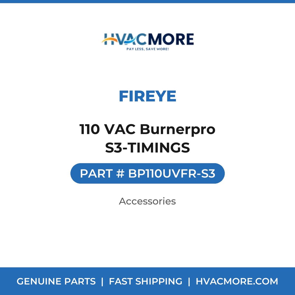 Fireye 110 VAC Burnerpro S3-TIMINGS BP110UVFR-S3